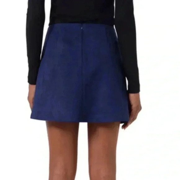 French Connection Patty Faux Suede Miniskirt sz 10 - Picture 5 of 8